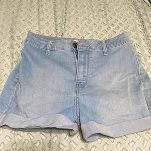 Blue jean shorts